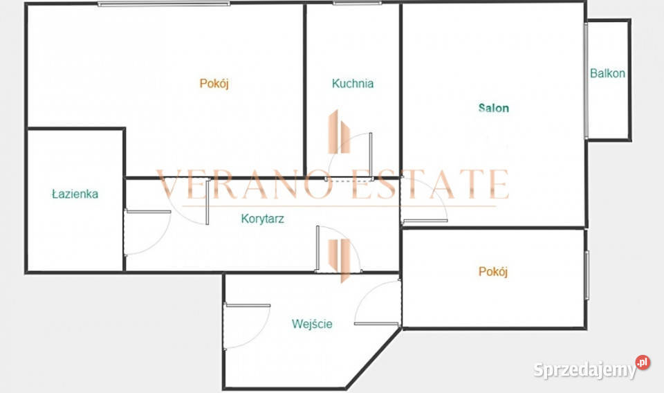 Mieszkanie z potencjałem 44m2 3 pokoje winda Warszawa