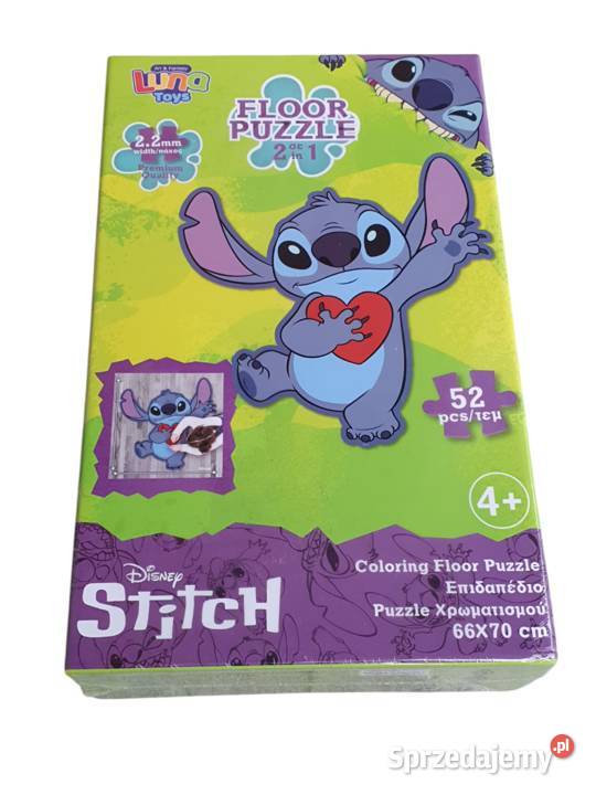 Puzzle Luna Toys Stitch 52 elementów Stitch śląskie