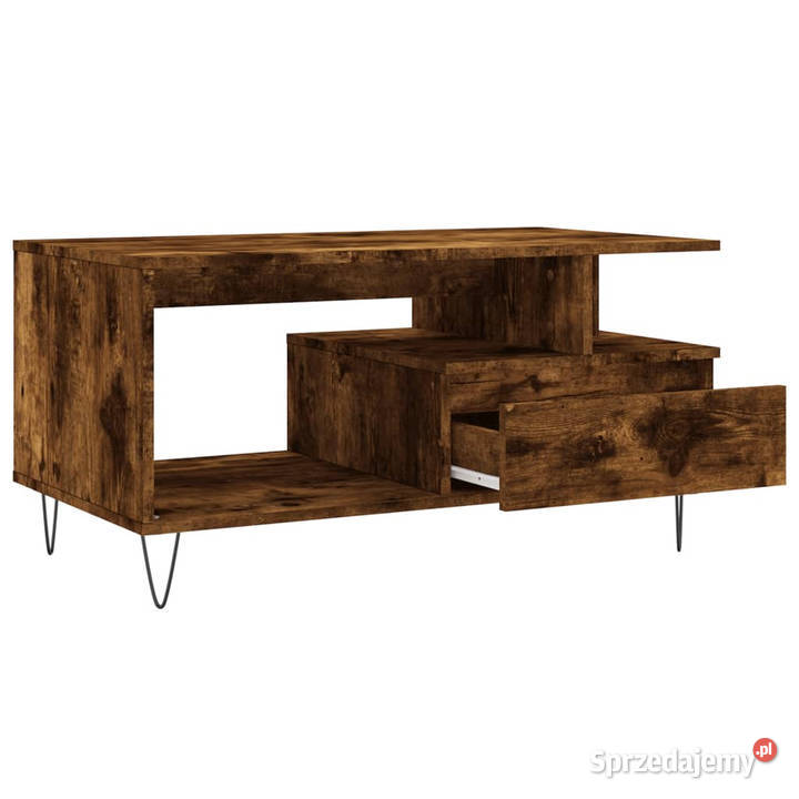 Stolik kawowy przydymiony dąb 90x49x45 WM831025 Warszawa