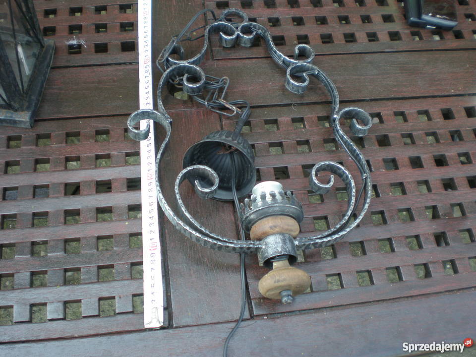 Pięknyręcznie kuty żyrandol Oświetlenie zachodniopomorskie Barlinek