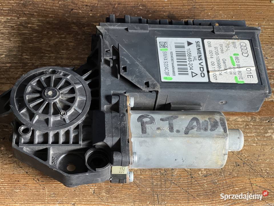Silniczek Szyby AUDI VW lewy tył 8E0959801E Margonin sprzedam