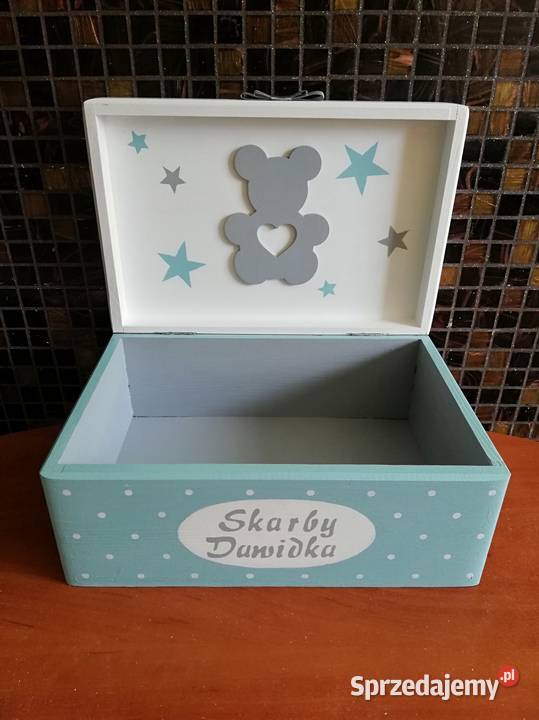 Kuferek chłopca z imieniem miś konik na Dekoracje i ozdoby Kędzierzyn-Koźle