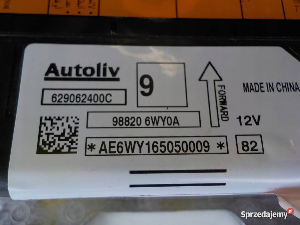 MODUŁ PODUSZKI AIRBAG 6WAY0A INFINITI QX50 QX70 Części Nowy Tomyśl