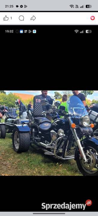 Kawasaki Vulcan Trajka z przyczepka Choszczno