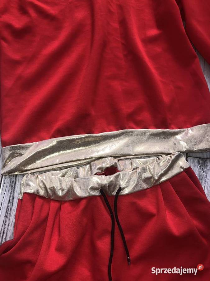 Dres masełko czerwono złoty LXL Pomiechówek