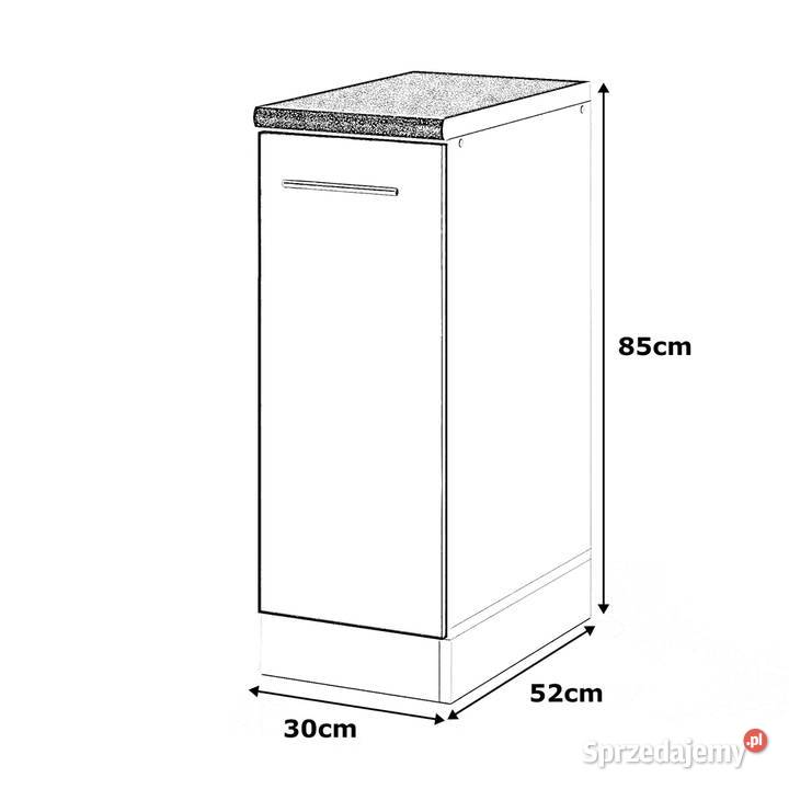 Szafka Kuchenna Stojąca Z Blatem Szafka Cargo 30 30cm Elbląg