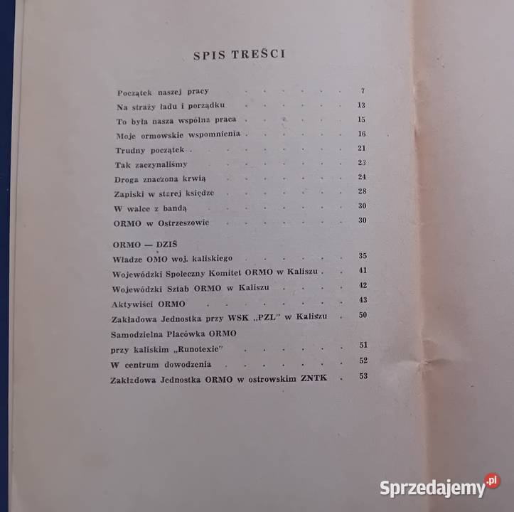 Folder wydany z okazji 30lecia ORMO w Kaliszu sprzedam