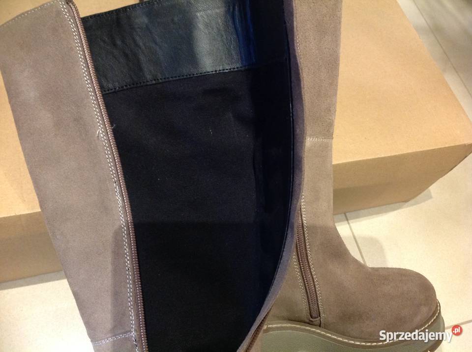 Kozaki Damskie Skórzane KicKers 36 j NOWE sprzedam