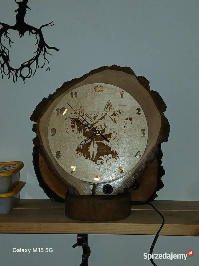 Zegar z podświetleniem Wyposażenie wnętrz Skawina