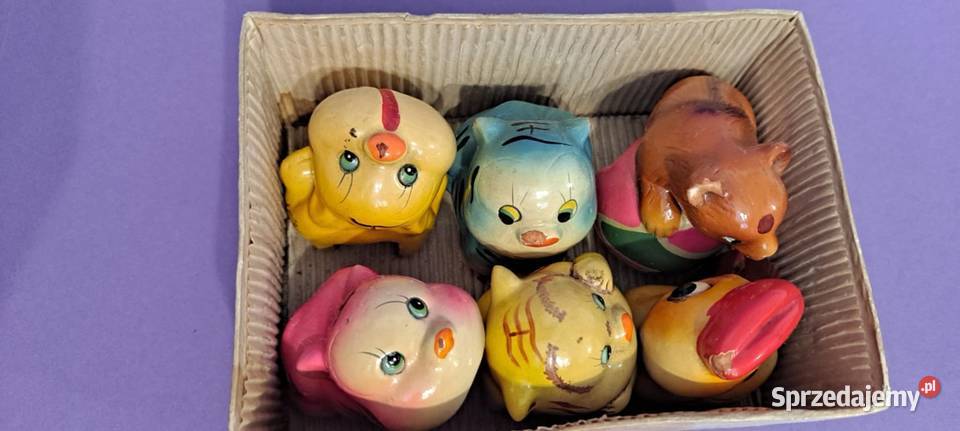 CHIŃSKIE GIPSOWE TEMPERÓWKI lata 80 komplet 6 Pozostałe Kraków