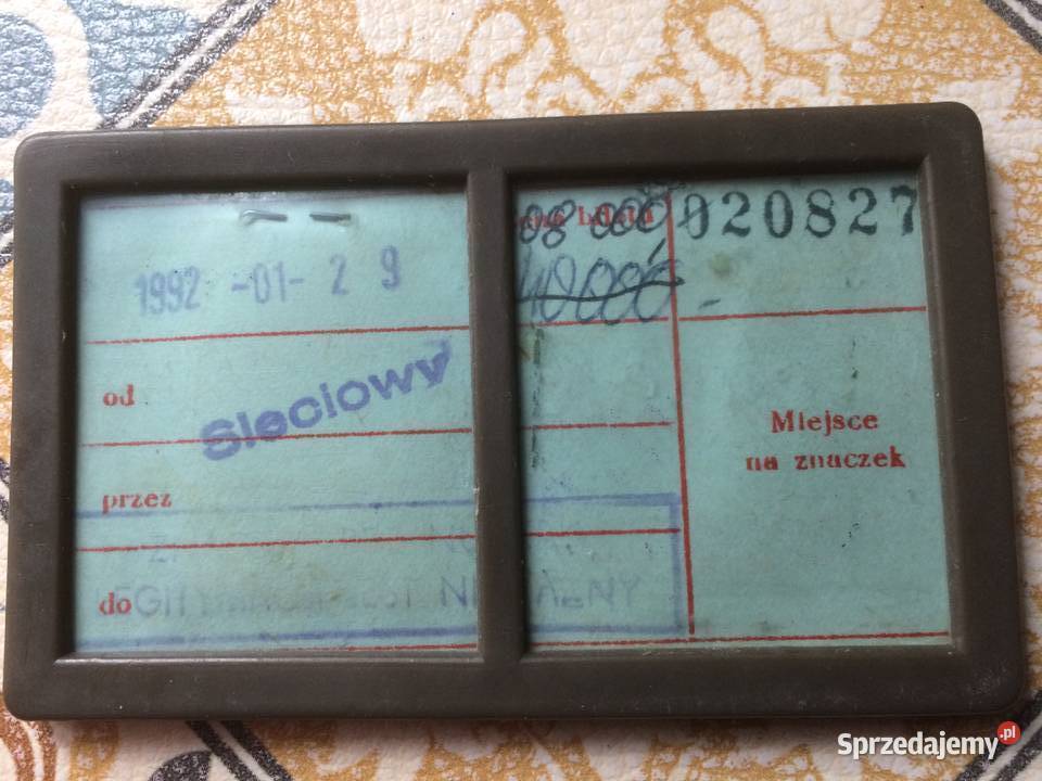 1185 Legitymacja Komunikacji Miejskiej W Szczecin