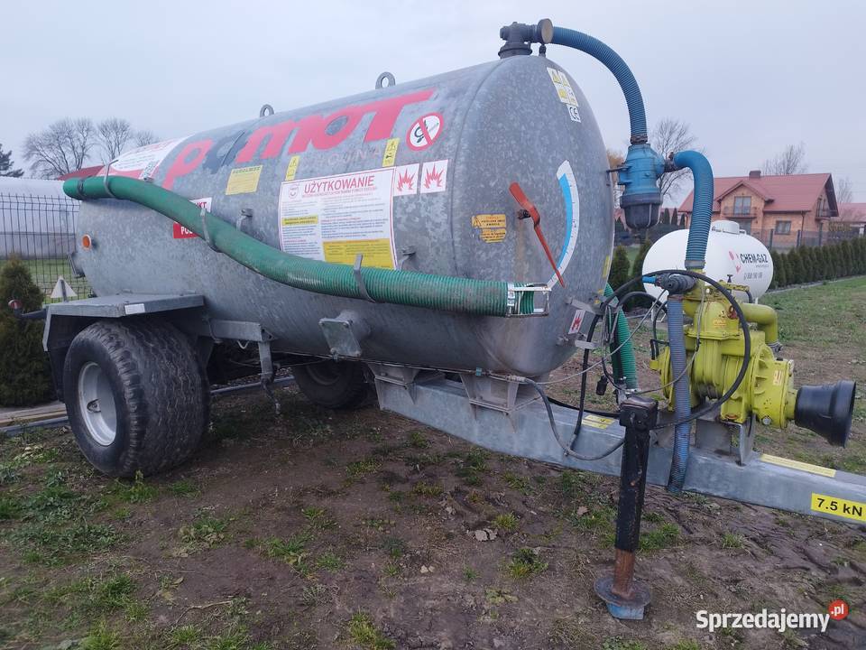 Wóz asenizacyjny beczka beczkowóz Pomot 5000L Beczkowozy łódzkie Łowicz