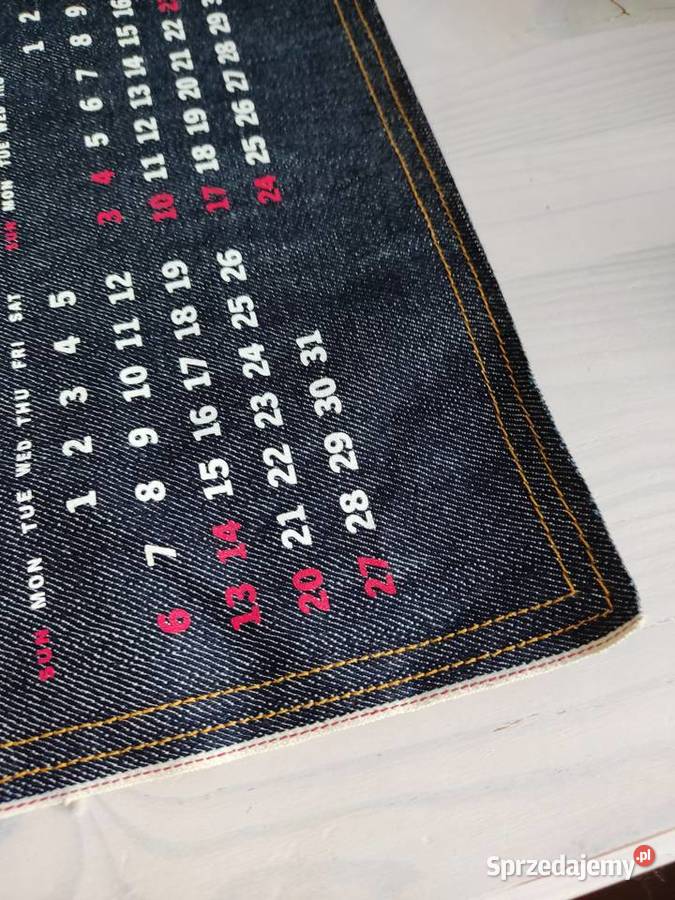 Kalendarz baner denim jeans Levi Strauss 2024 Głuchołazy