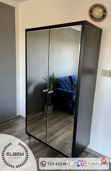 Witryna czarny mat Glamour 190cm Kielce