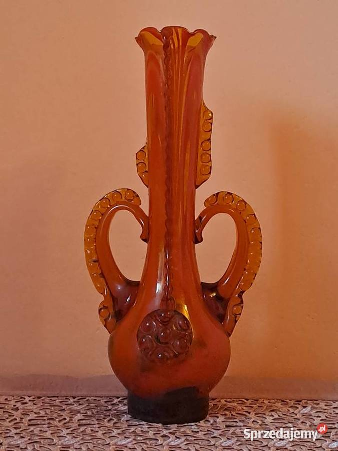 Wazon szklany huta laura Tarnow Wazony Tarnów