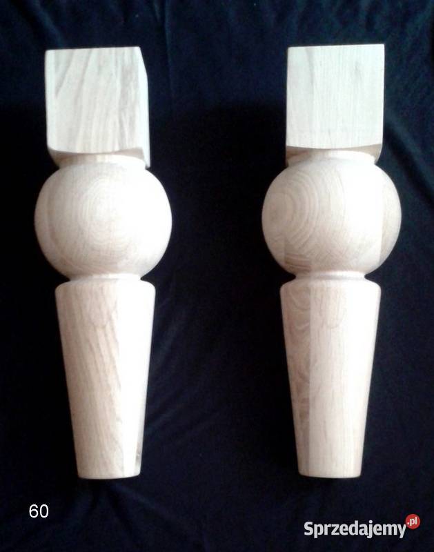 Nogi drewniane do stołu krzeseł Lubań