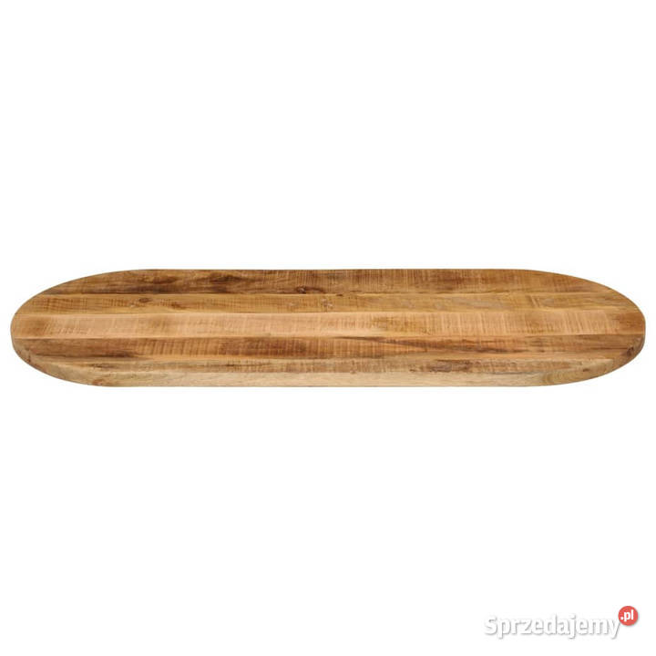 Blat stołu 100x40x38 owalny surowe drewno mango