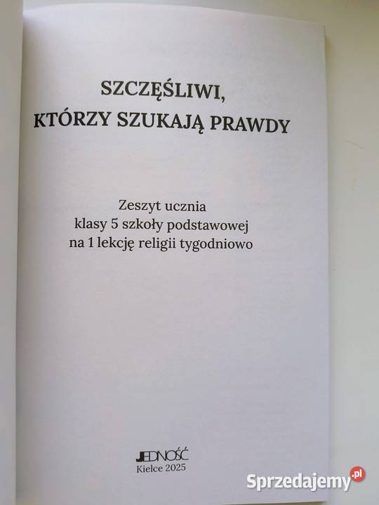 Zeszyt ucznia kl 5 Szkoły Podstawowej Religia Katowice