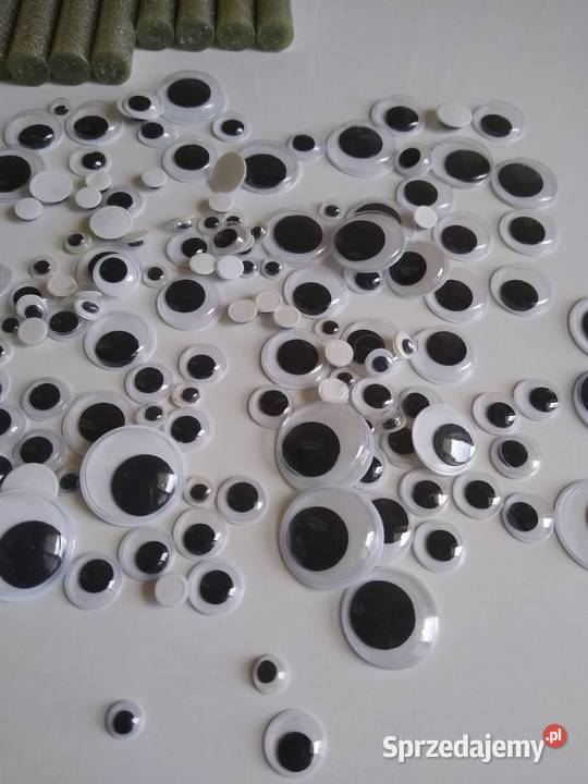 Klej na gorąco z brokatem i ruchome Oczy Zestaw Gdańsk