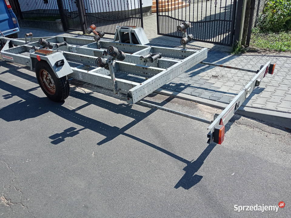 Przyczepa podłodziowa wózek portowy slipowy łódzkie Sieradz sprzedam