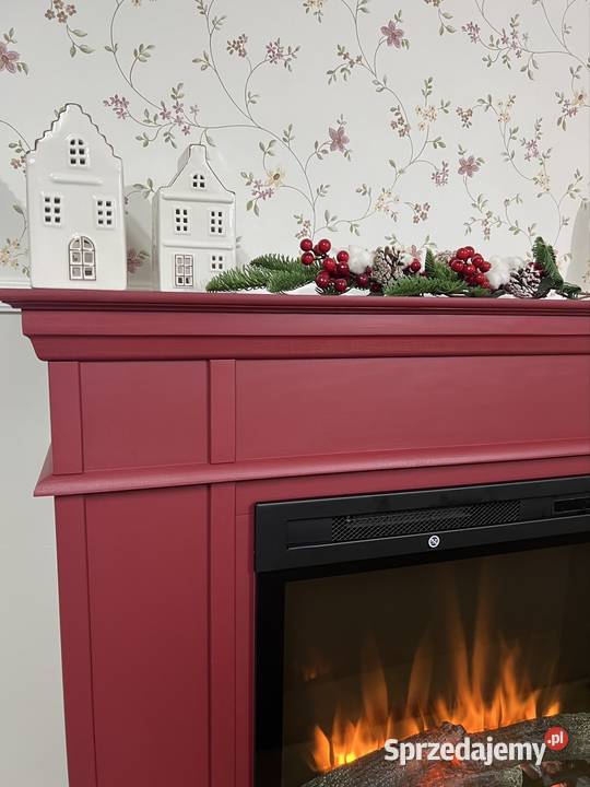 Kominek Star drewniany burgund wkład grzewczy Gdańsk sprzedam