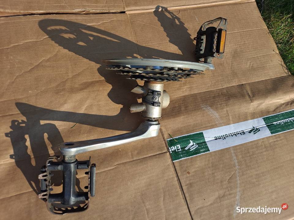 Korba schimano pedały z suportem retro Części i akcesoria Lublin