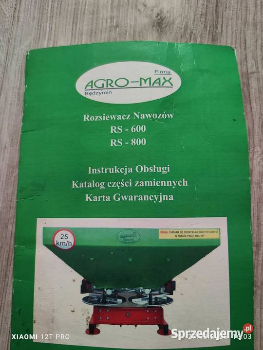 Sprzedam rozsiewacz nieuszkodzony Żuromin