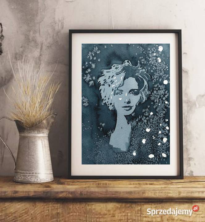 Akwarela Obraz WESOŁA WDÓWKA 19 X 26