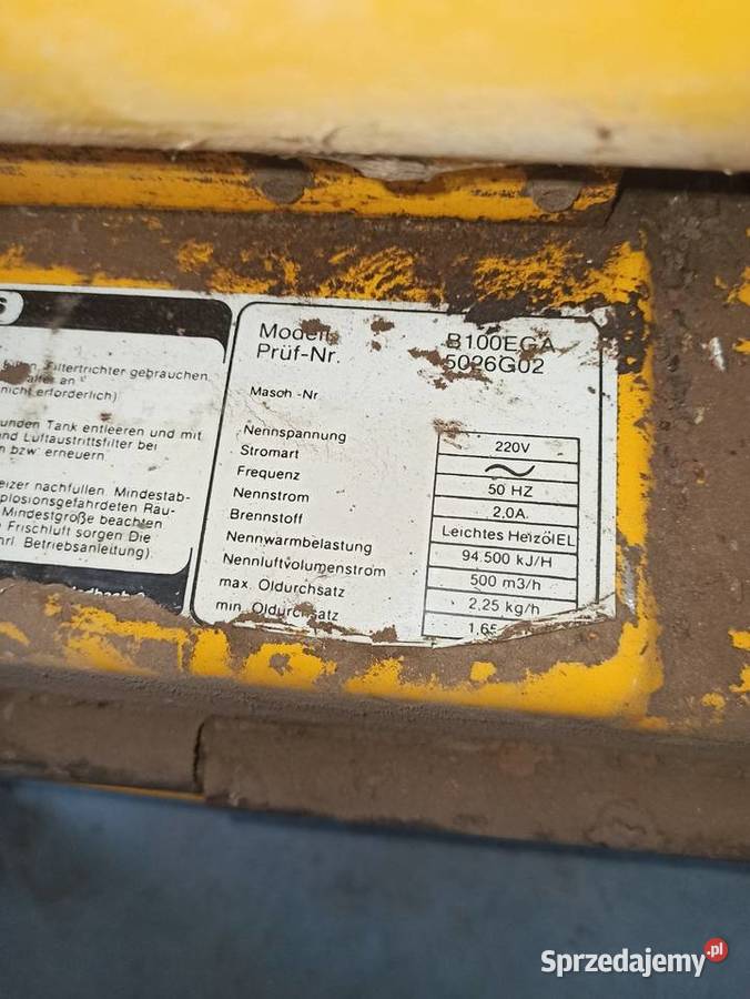 Nagrzewnica master do uruchomienia