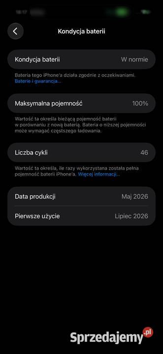 iPhone 17 Pro 512 GB Piotrków Trybunalski sprzedam