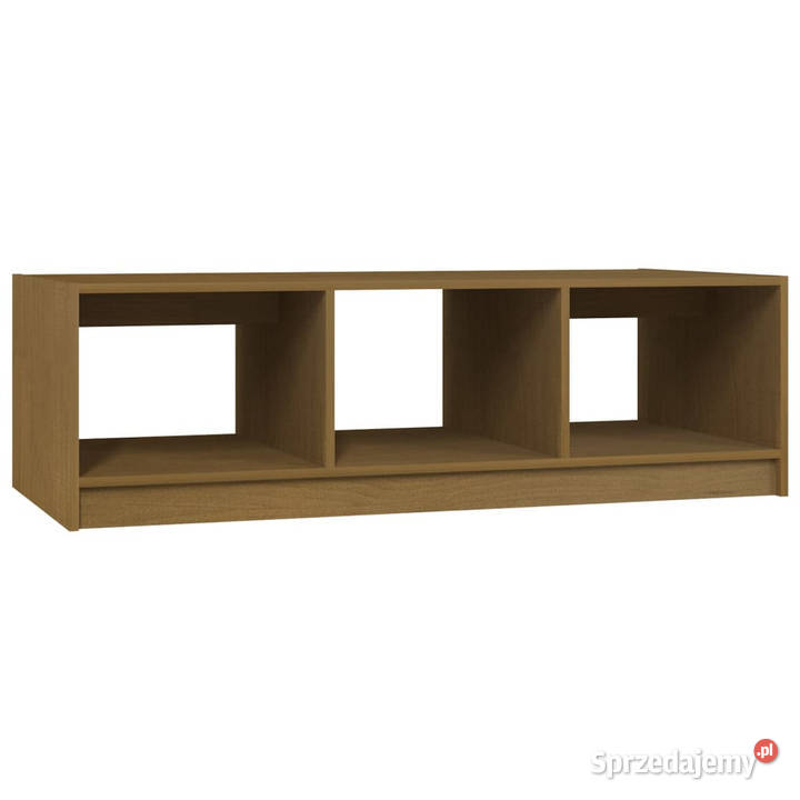 Stolik kawowy miodowy brąz 110x50x34 drewno Warszawa sprzedam