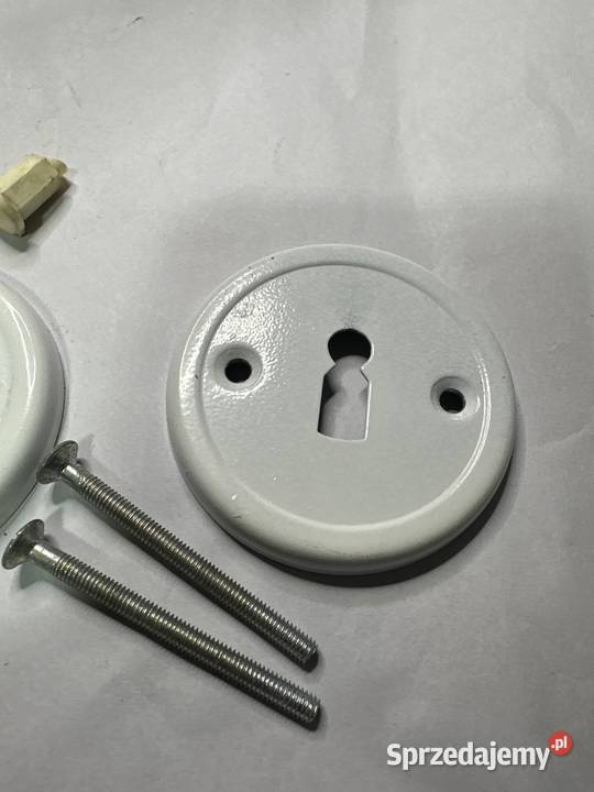 SZYLD DRZWIOWY ROZETA OKRĄGŁA NA KLUCZ BIAŁA Gliwice