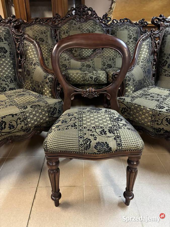 Stylowy Zestaw Wypoczynkowy 311 8 Krzeseł Rokoko Gorzów Wielkopolski