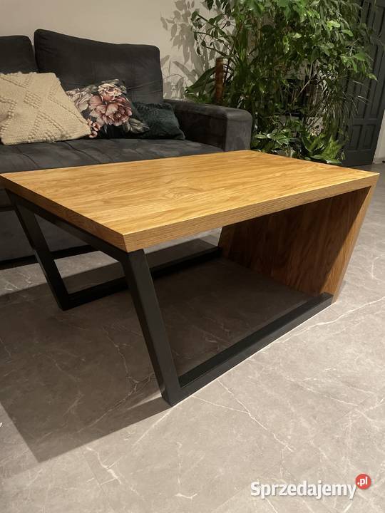 Nowoczesny stolik kawowy z dębu Styl Loft