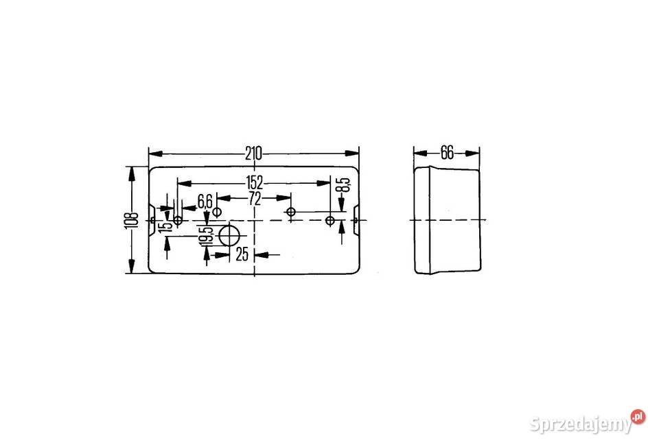 Hella 2SD 006 040161 Lampa tylna zespolona Prawa Gaszowice