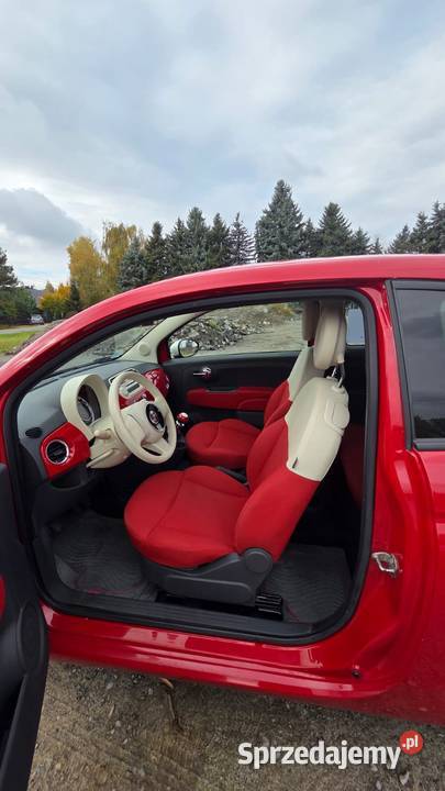 Fiat 500 czerwony klasyk 2014 Rzeszów podkarpackie