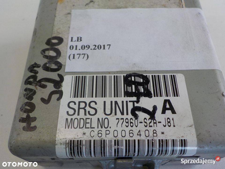 77960S2AJ81 SENSOR SRS AIRBAG HONDA S2000 Nowy Tomyśl
