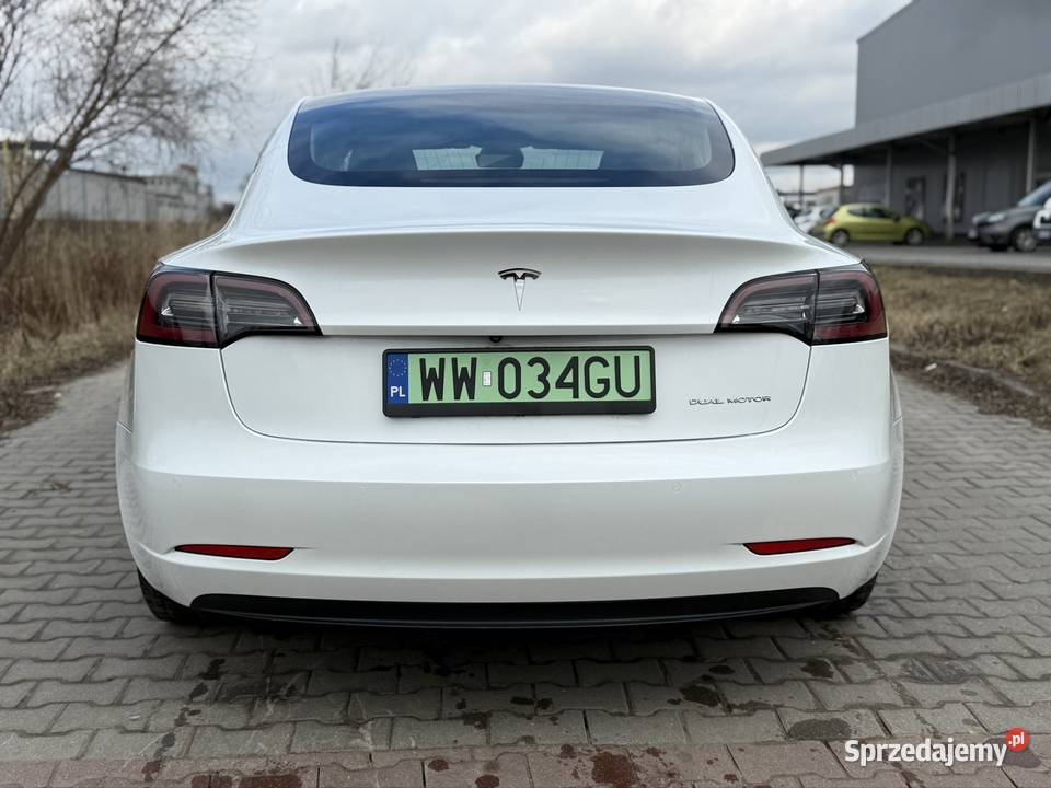 Tesla 3 wersja europejska sprowadzony Warszawa