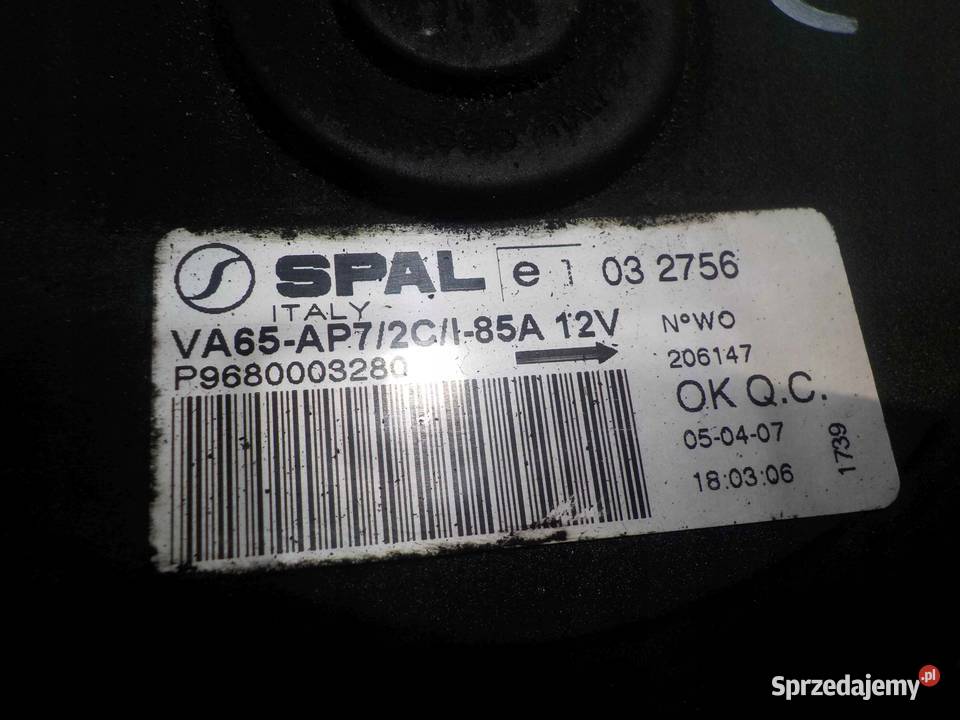 PEUGEOT 207 I 16 B 07r wentylator chlodnicy osobowe Suków sprzedam