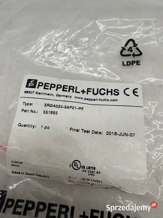 Pepperl Fuchs 3RG40233AF01PF 551855 Czujnik