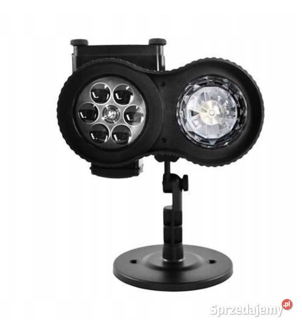 Projektor LED na dom świąteczny fale 12 slajdów Profile LED