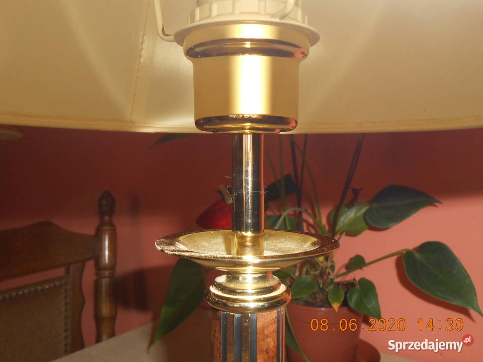 Lampa stołowa Massive Belgia biały wielkopolskie Kępno sprzedam