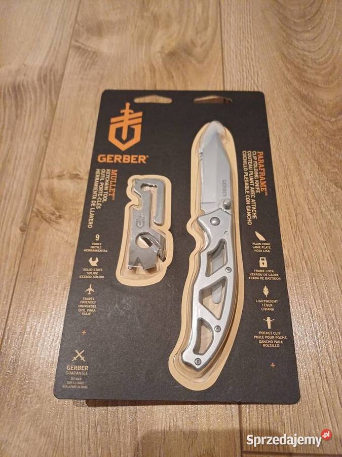 Gerber Mullet Multitool Keychain i Nóż Paraframe Akcesoria, narzędzia i noże Lublin