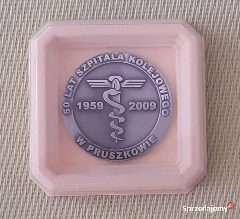 Medal odznaka 50 lat Szpitala Kolejowego w Pruszków