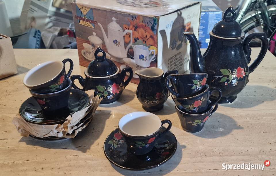 Ekskluzywny serwis kawowy porcelana Głęboki Poznań sprzedam