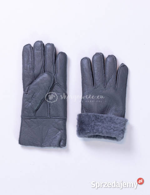 Skórzane rękawiczki męskie ze skóry jagnięcej Pozostałe Szaflary