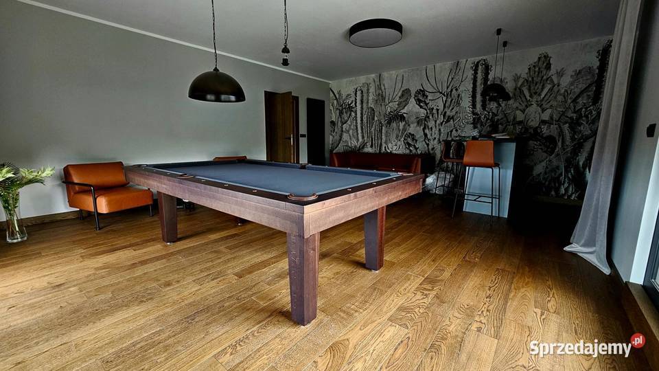 Solidny Stół z Drewna HEKTOR 3w1 Bilard Salon Krzyżowice