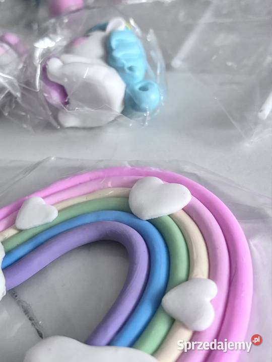 Śliczny zestaw na tort urodzinowy Dwa jednorożce lubuskie Żary