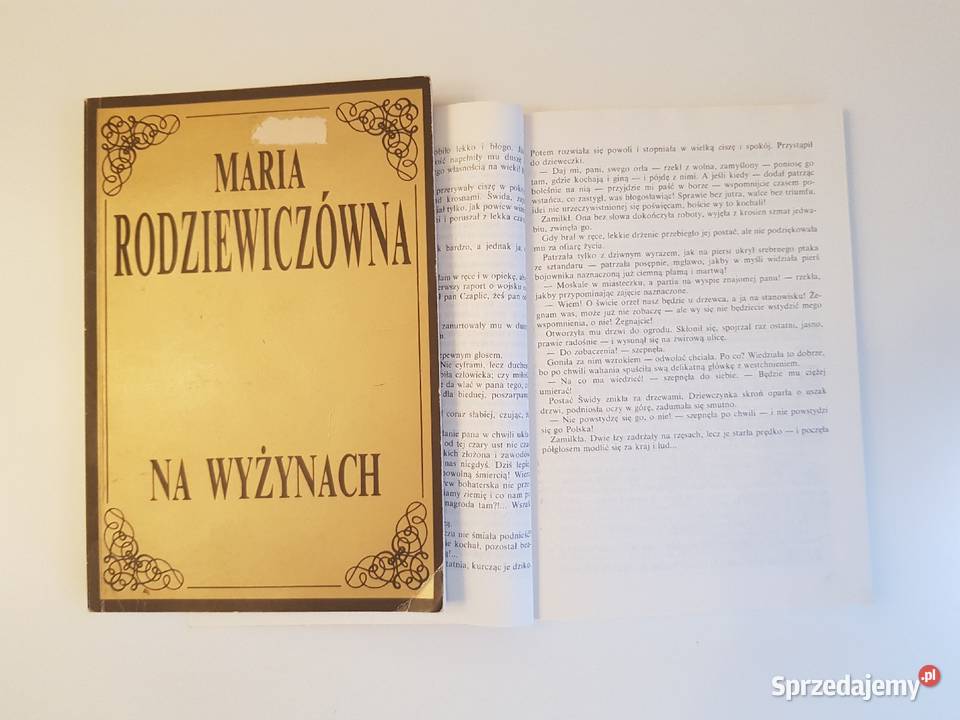 M Rodziewiczówna Na wyżynach Pożar i zgliszcza Rok wydania 1991