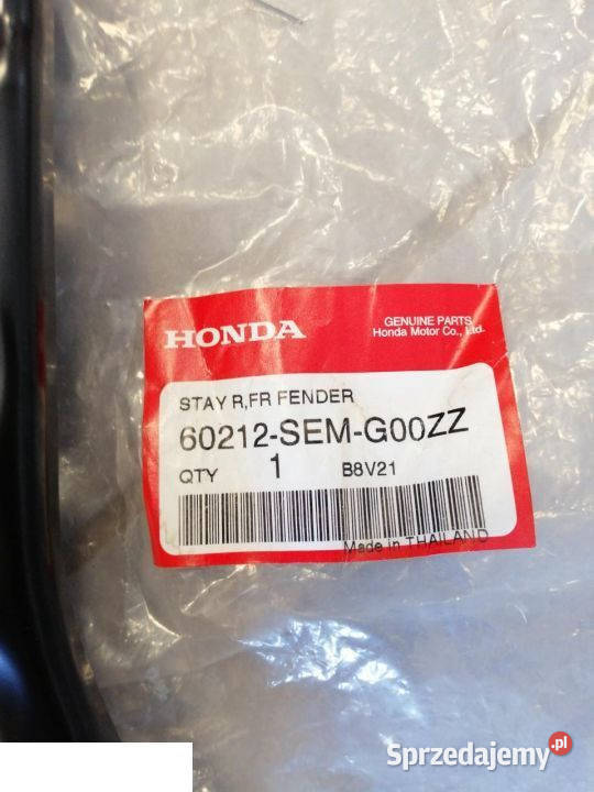 Honda city I wspornik błotnika prawy przód nowe Kozubszczyzna
